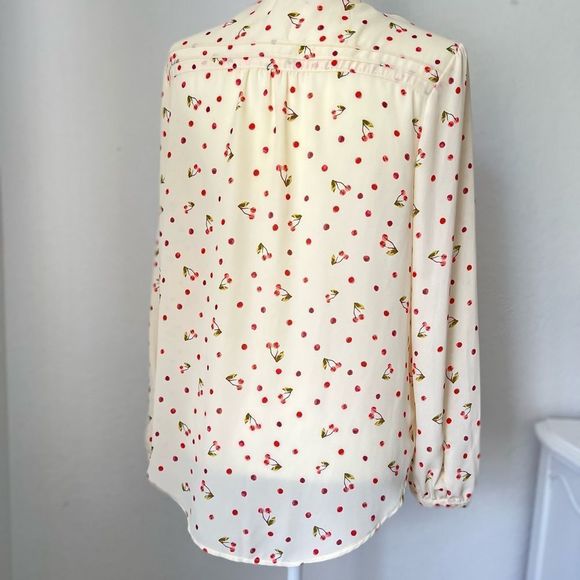 Lauren Conrad Cherry print Top - Picture 3 of 5